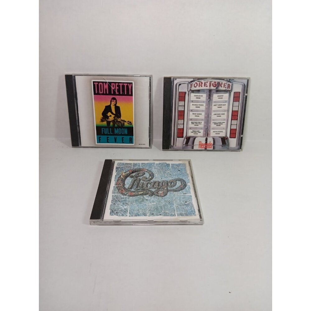 CD Lot Of 3 Tom Petty Chicago Foreigner Classic Rock